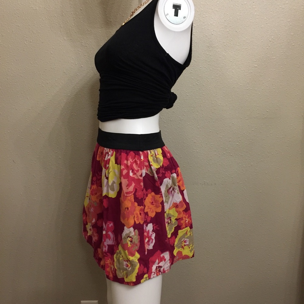 Floral Miniskirt